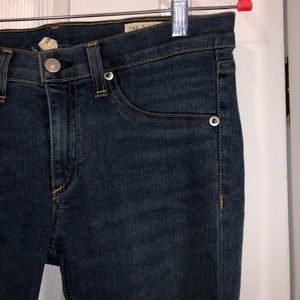 Rag & Bone mid rise skinny blue jeans